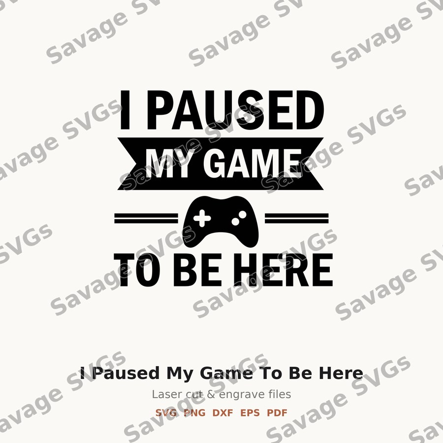 I Paused My Game To Be Here