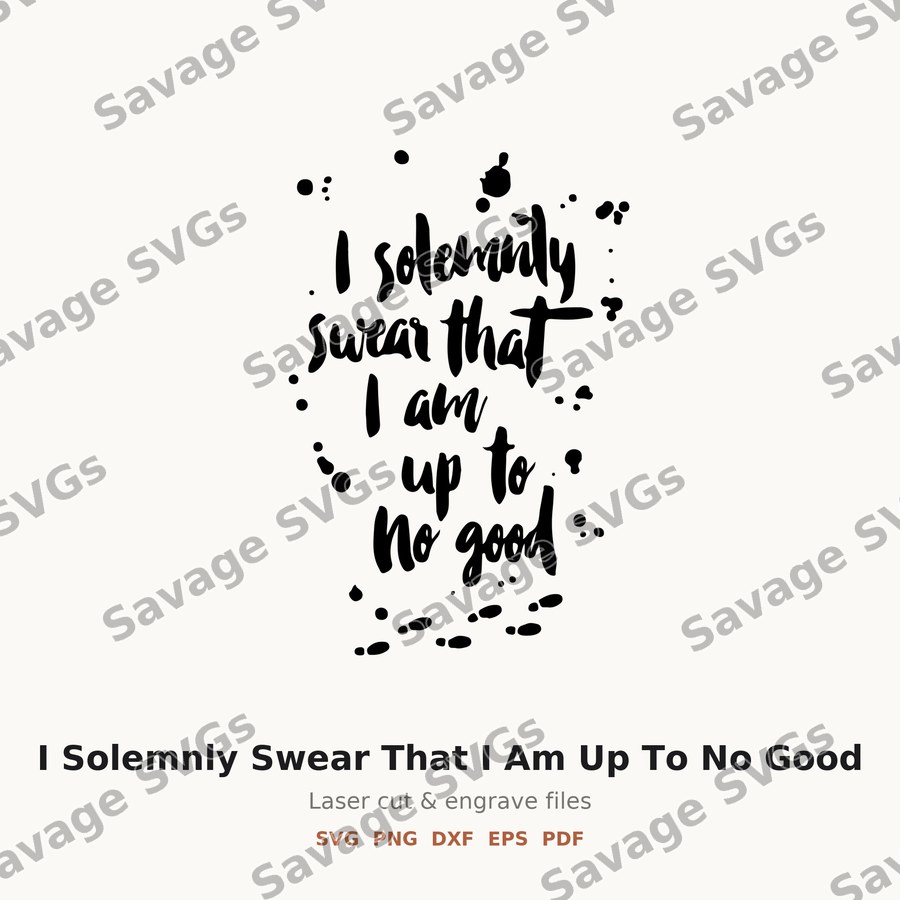 I Solemnly Swear That I Am Up To No Good