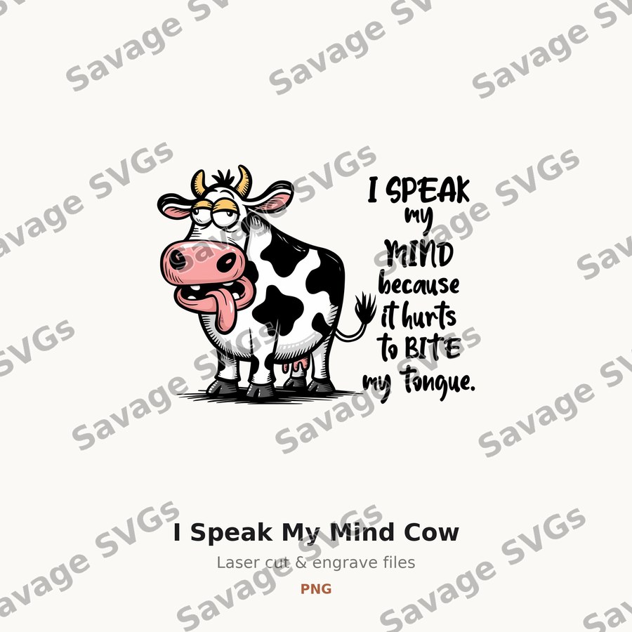 I Speak My Mind Cow