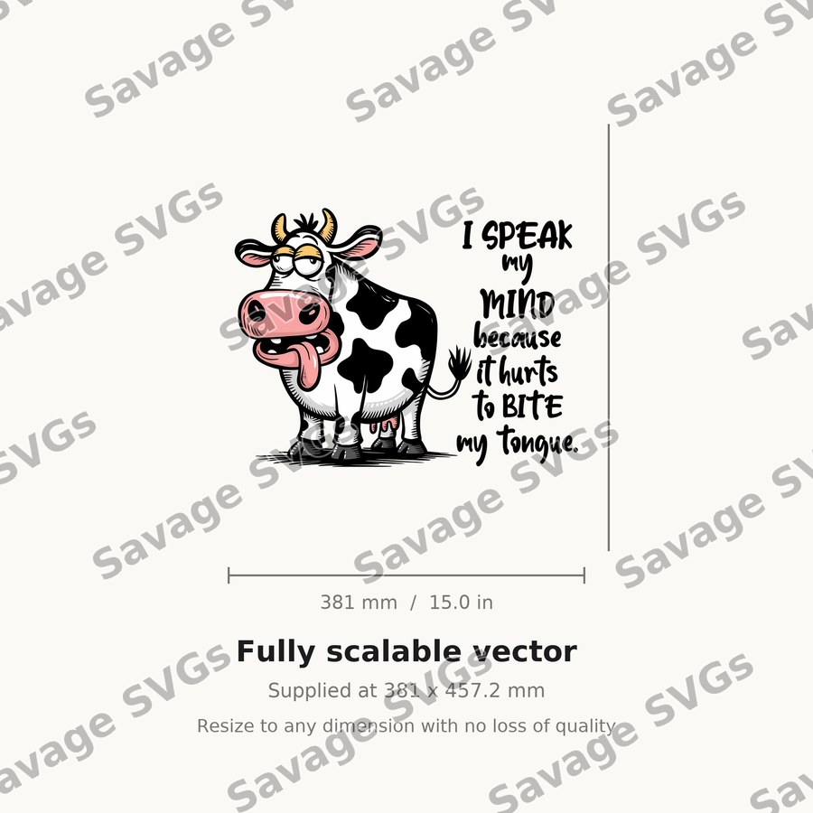 I Speak My Mind Cow