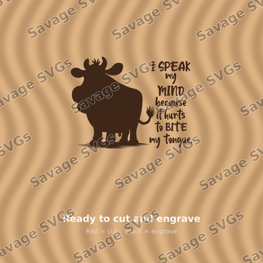 I Speak My Mind Cow