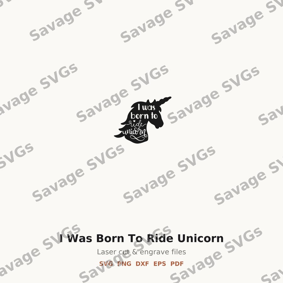 I Was Born To Ride Unicorn