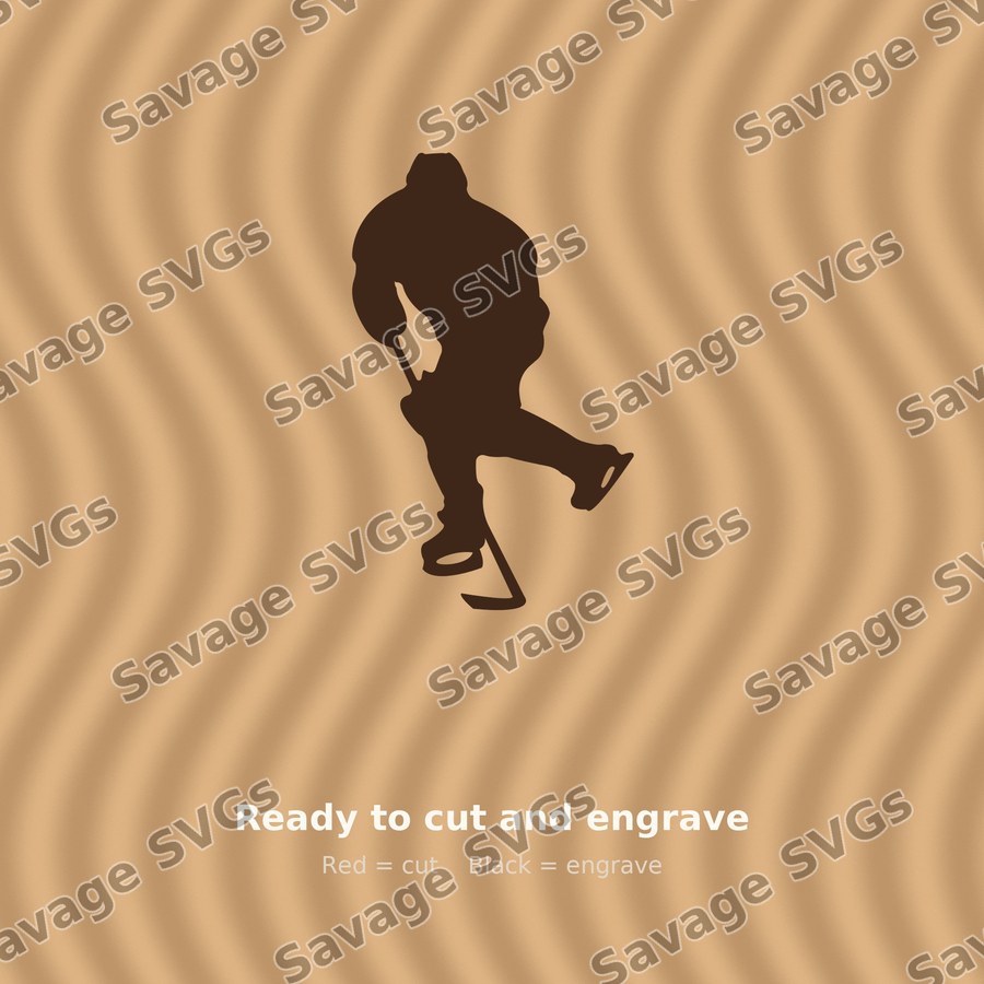 Ice Hockey Player Silhouette