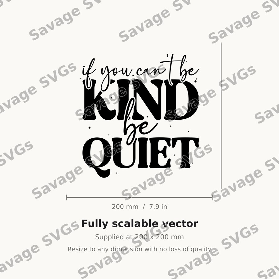 If You Cant Be Kind