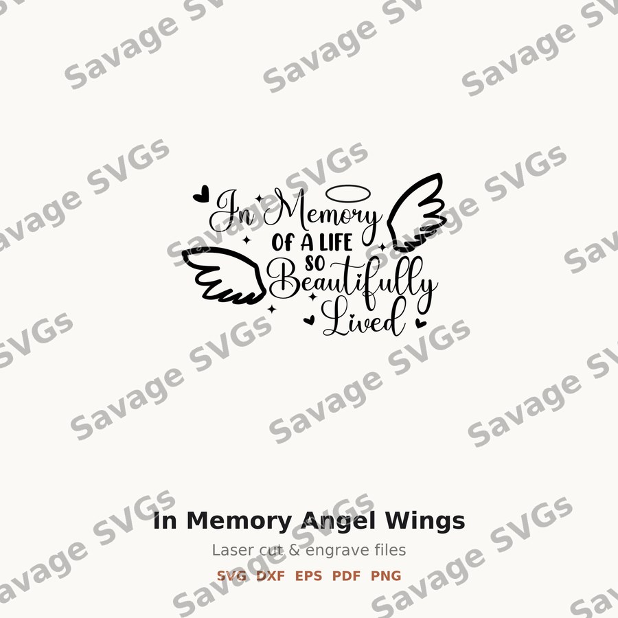 In Memory Angel Wings