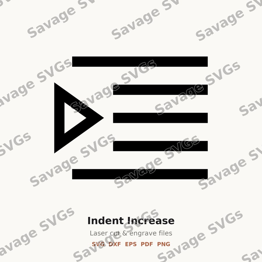 Indent Increase