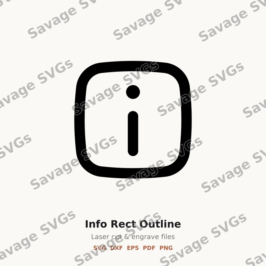 Info Rect Outline