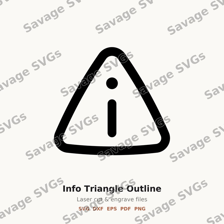 Info Triangle Outline