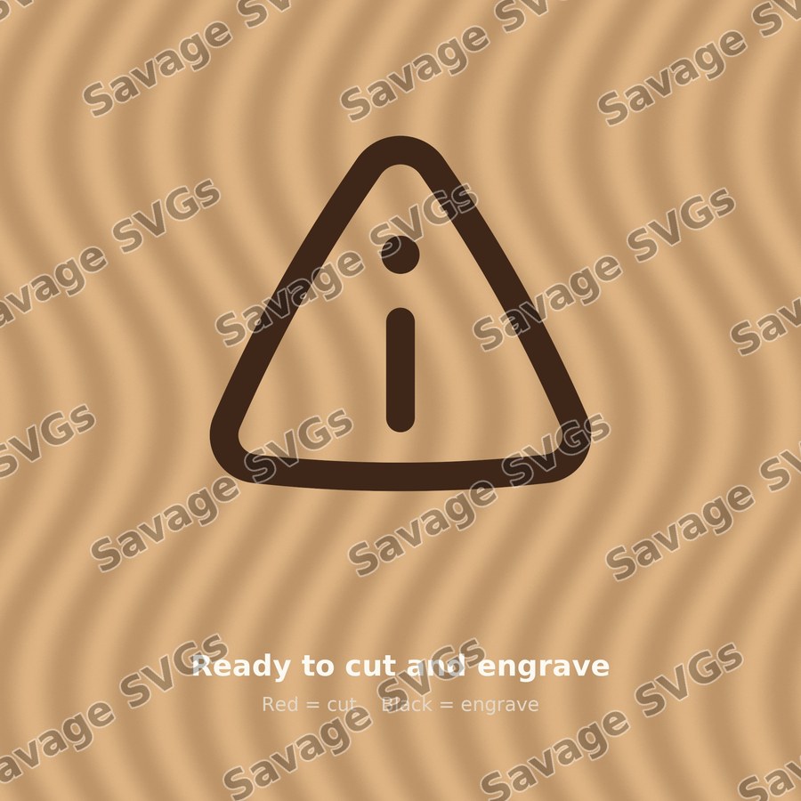 Info Triangle Outline