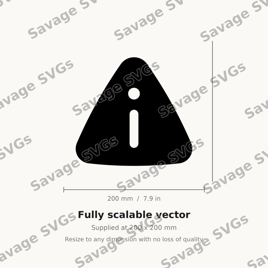 Info Triangle Solid