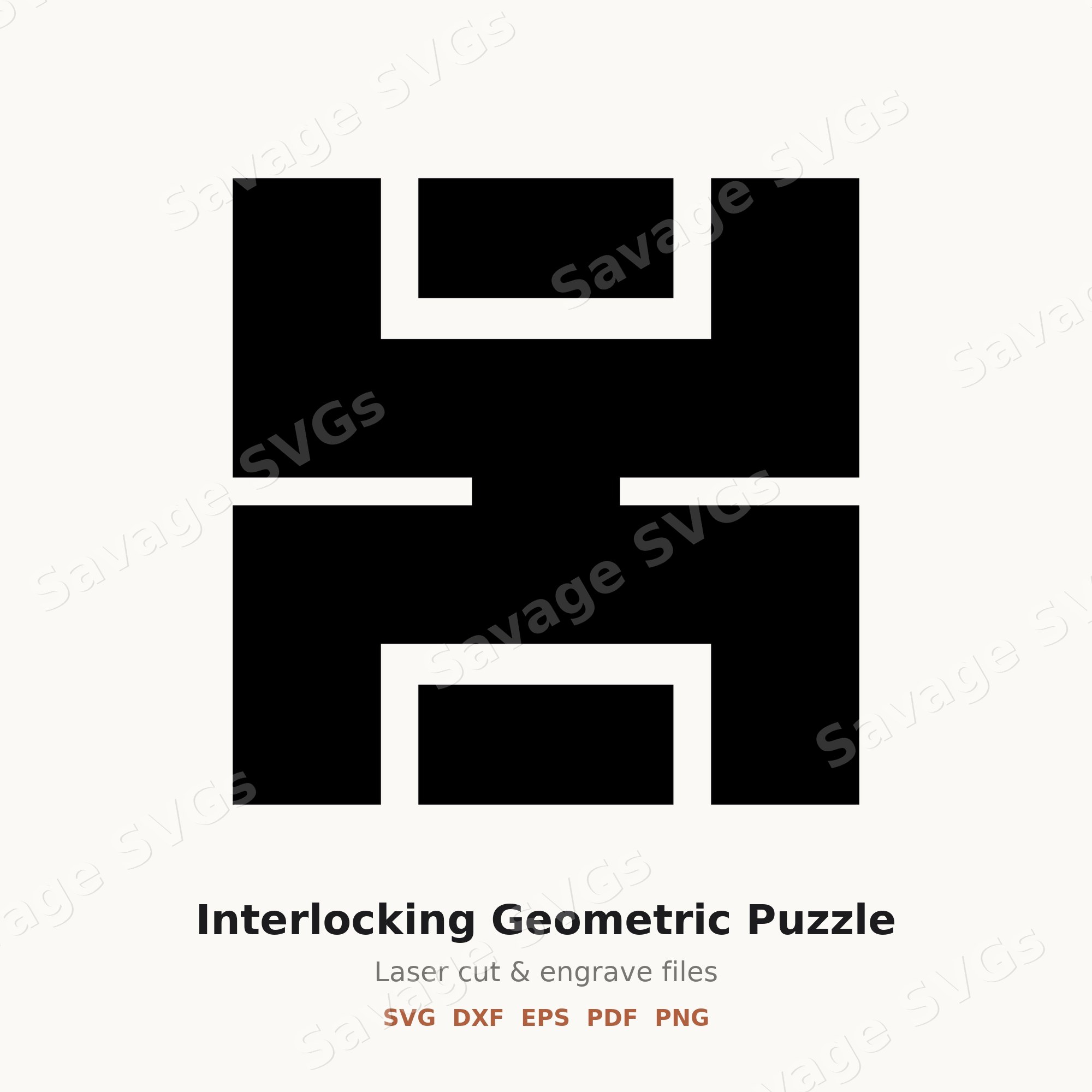 Interlocking Geometric Puzzle