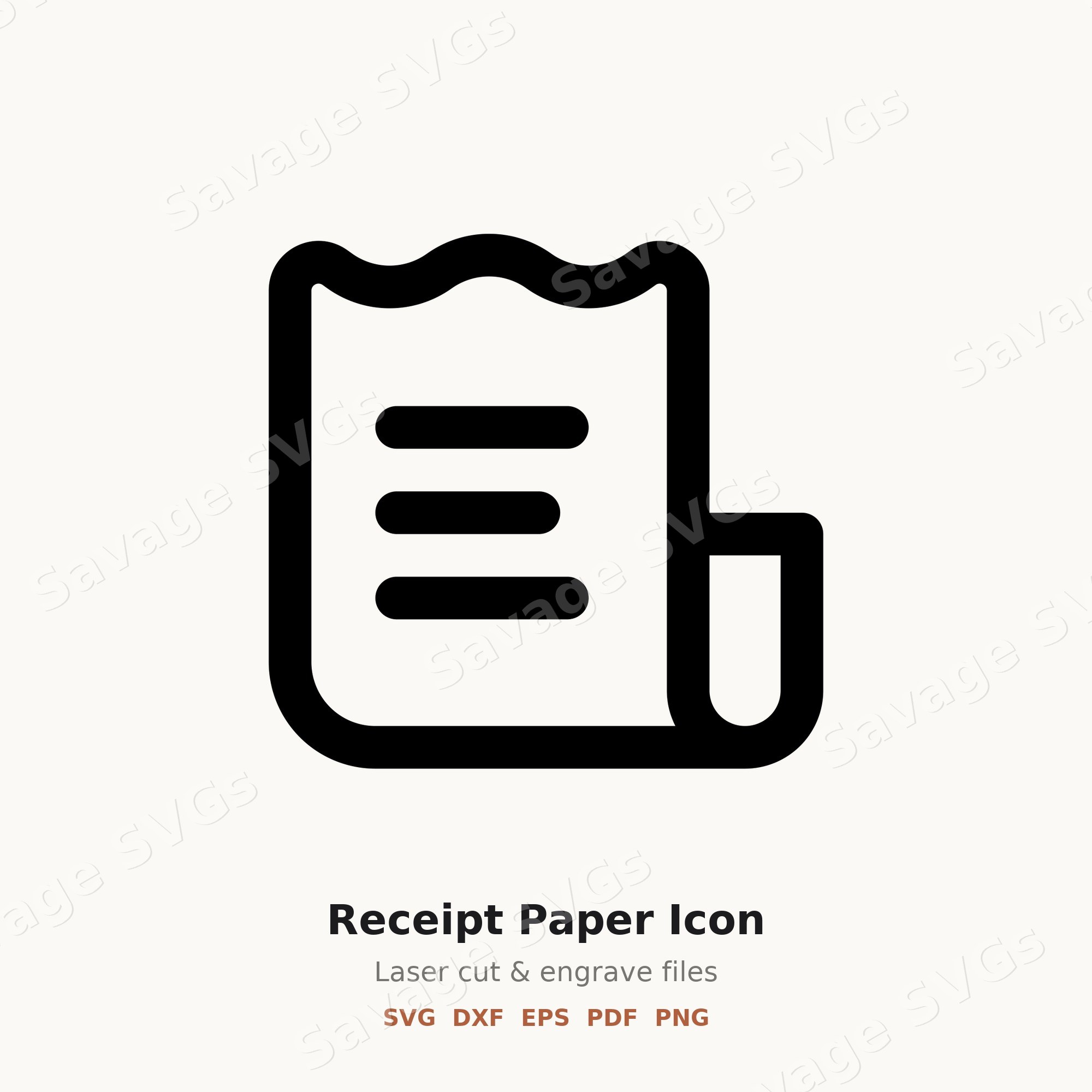 Receipt Paper Icon