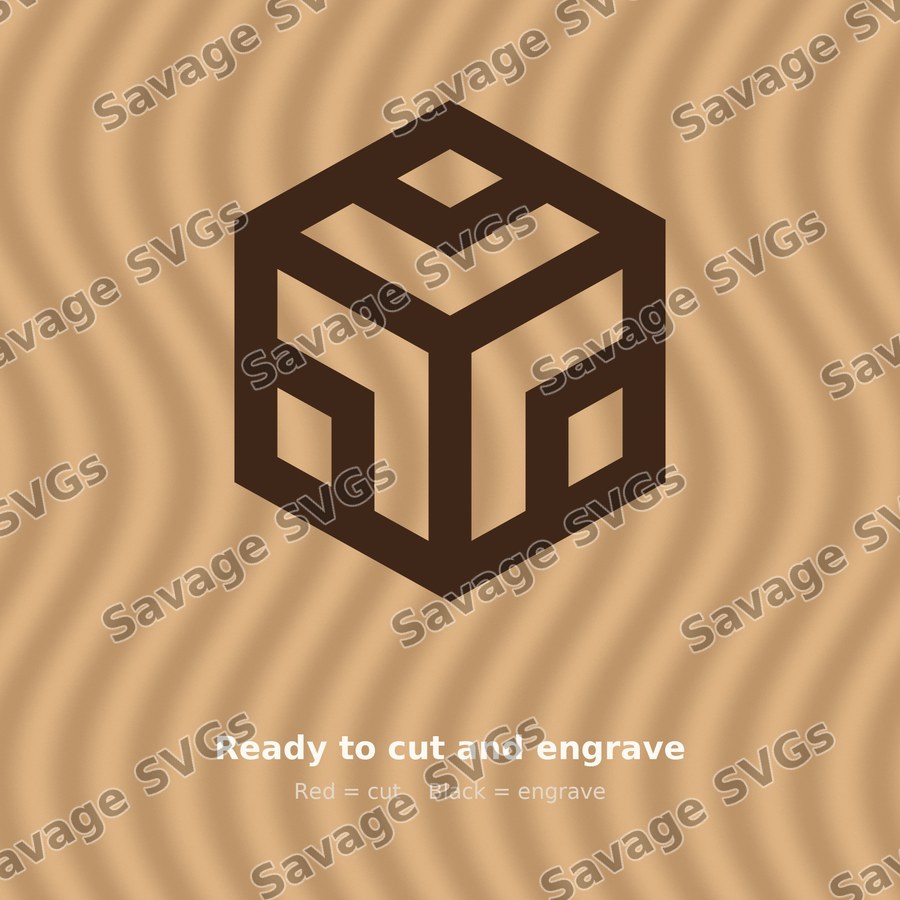 Isometric Cube Outline