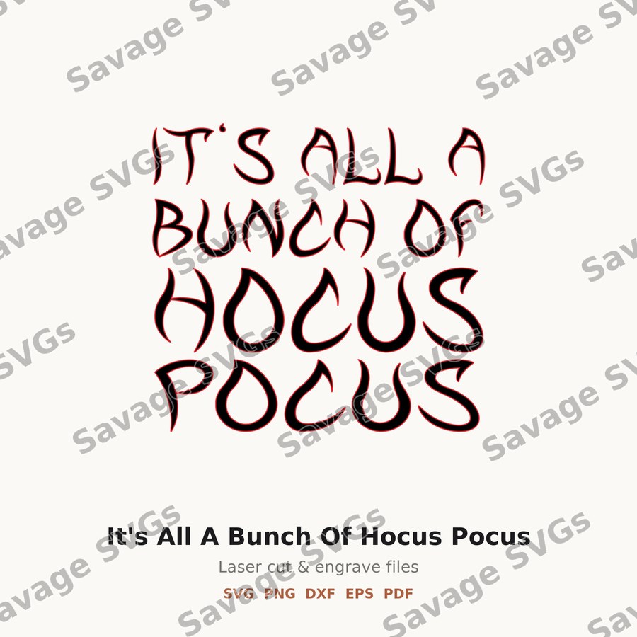 It's All A Bunch Of Hocus Pocus