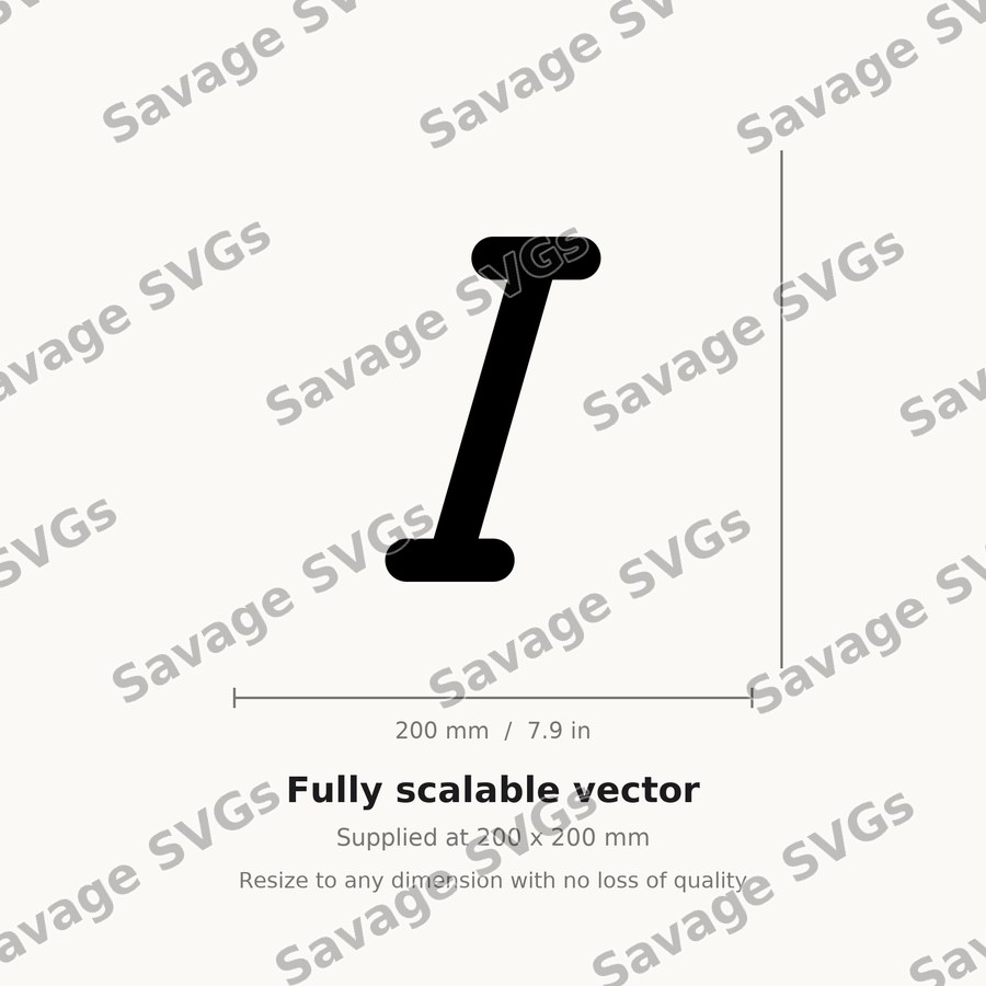 Italic Letter I
