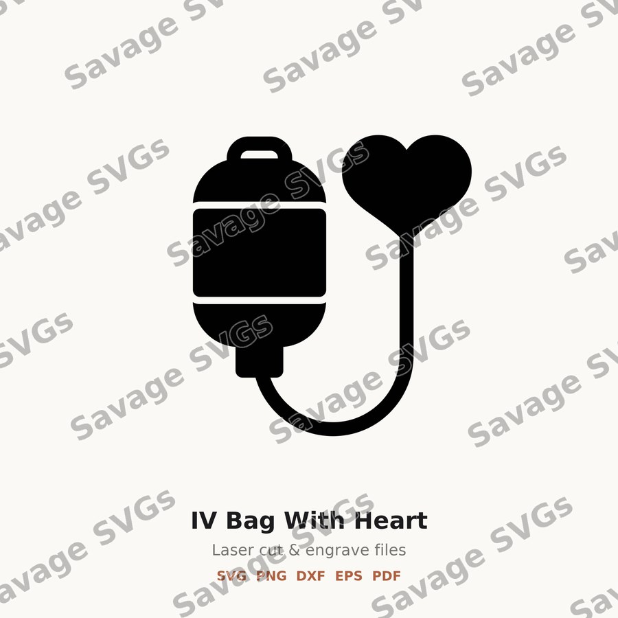 IV Bag With Heart