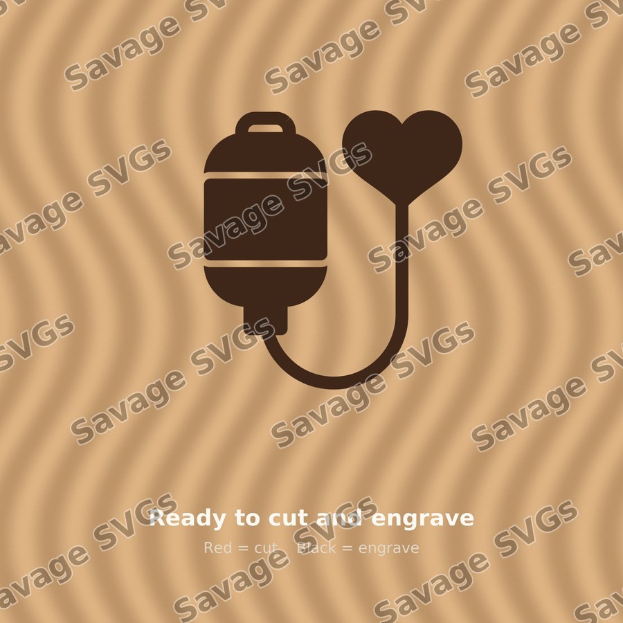 IV Bag With Heart