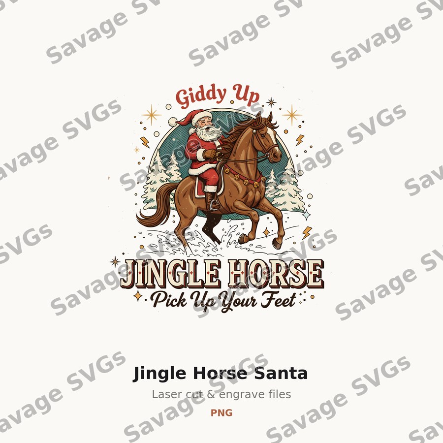 Jingle Horse Santa