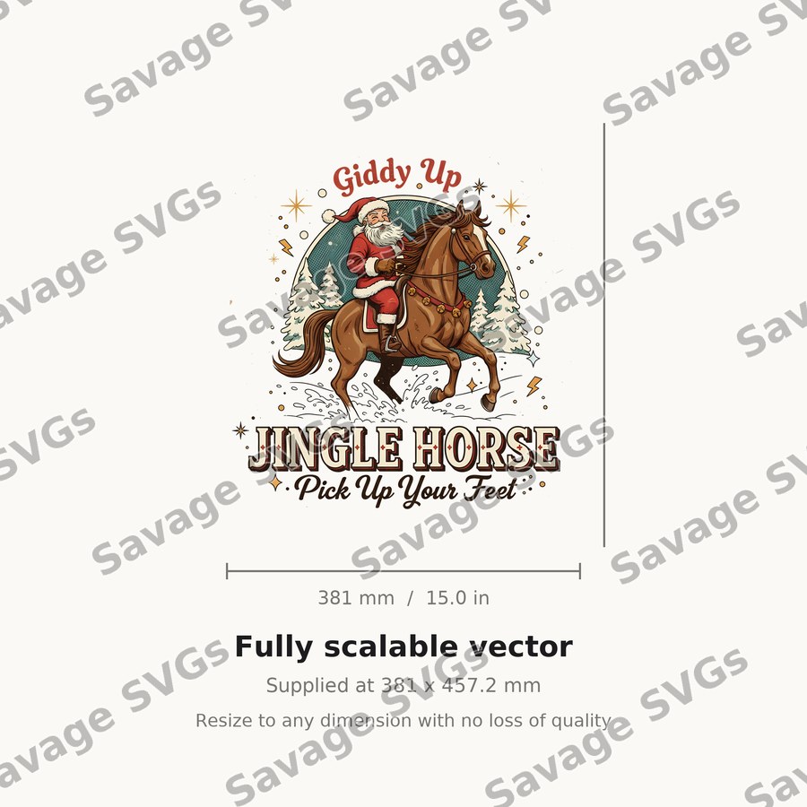 Jingle Horse Santa