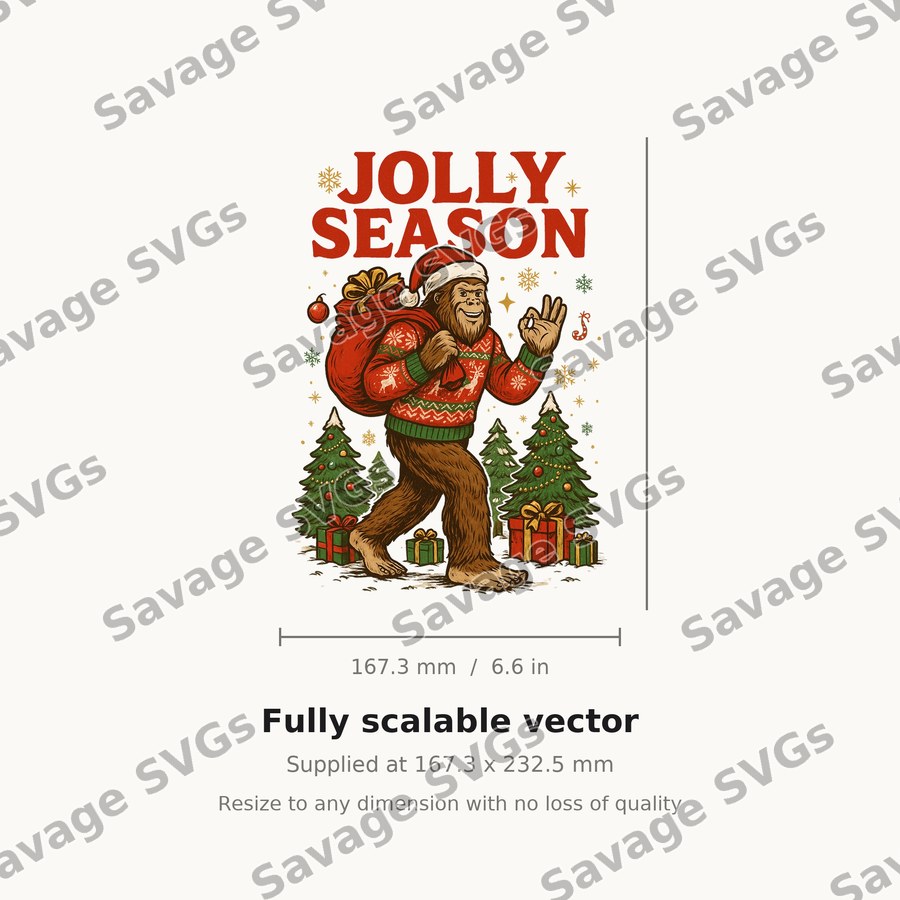 Jolly Season Bigfoot