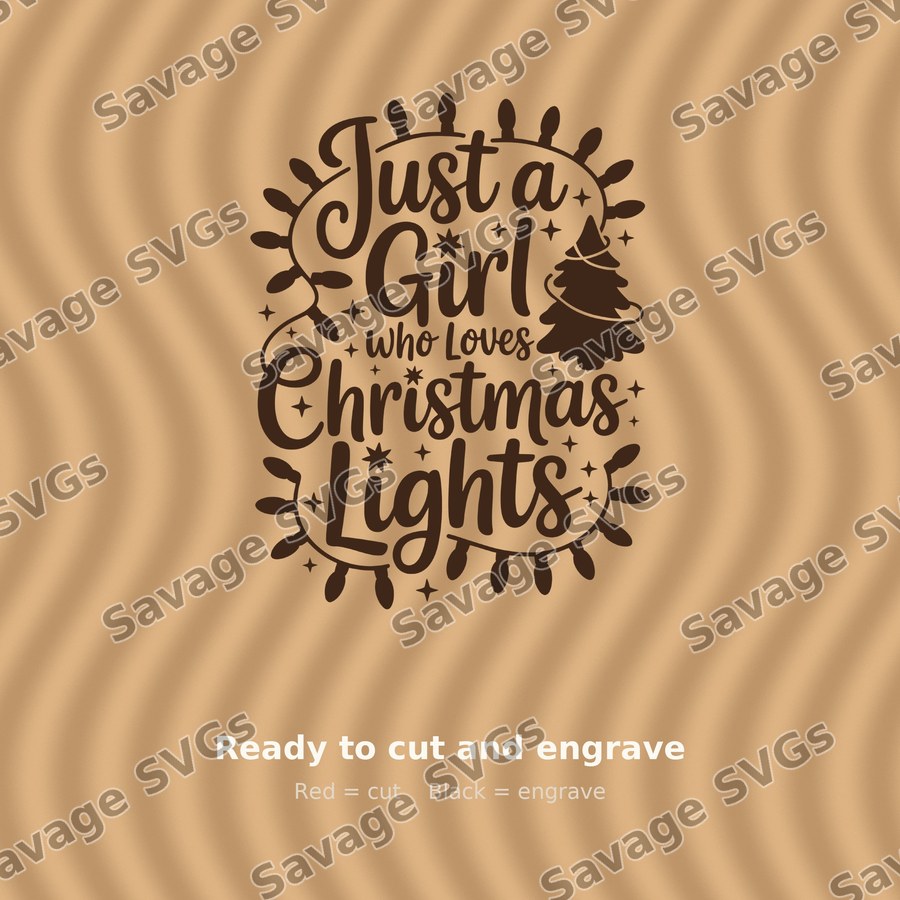 Just A Girl Who Loves Christmas Lights