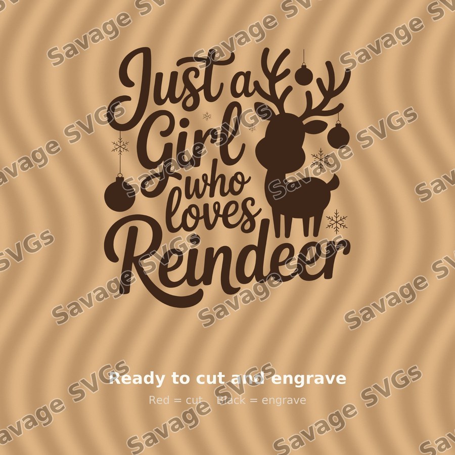 Just A Girl Who Loves Reindeer