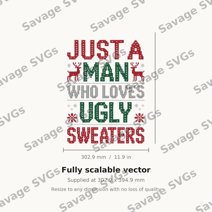 Just A Man Who Loves Ugly Sweaters