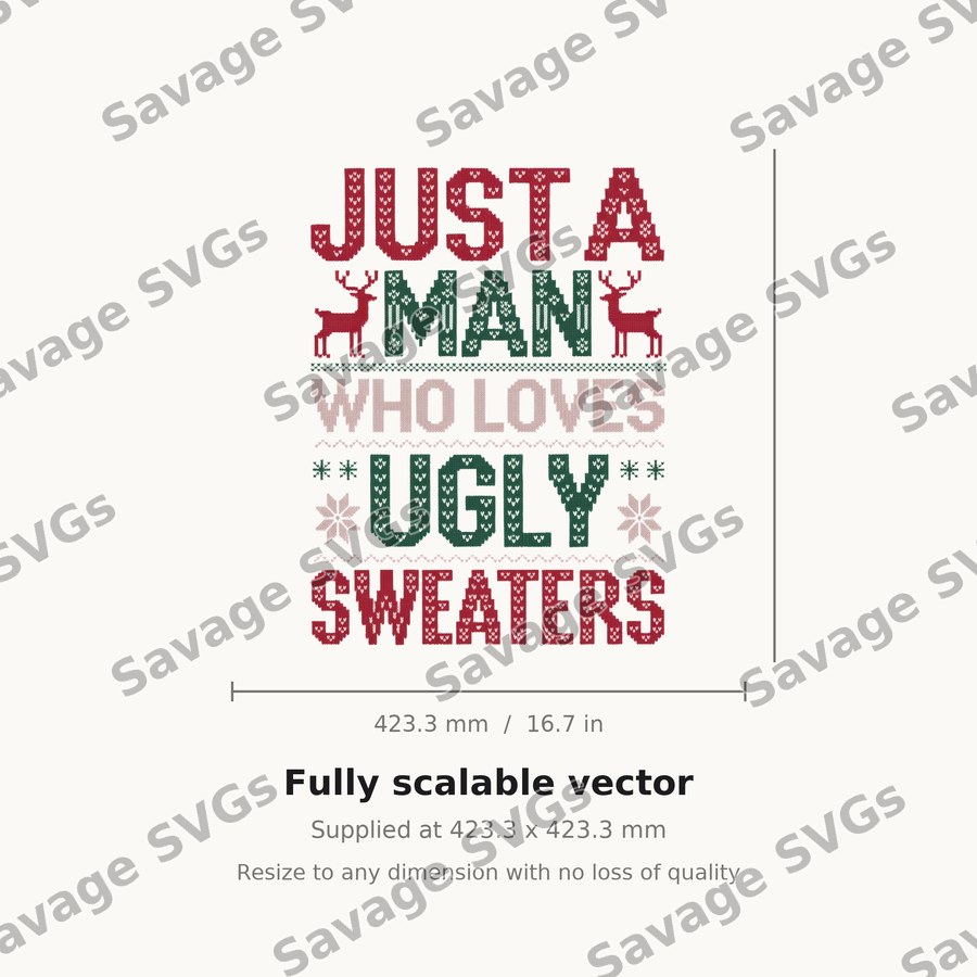 Just A Man Who Loves Ugly Sweaters