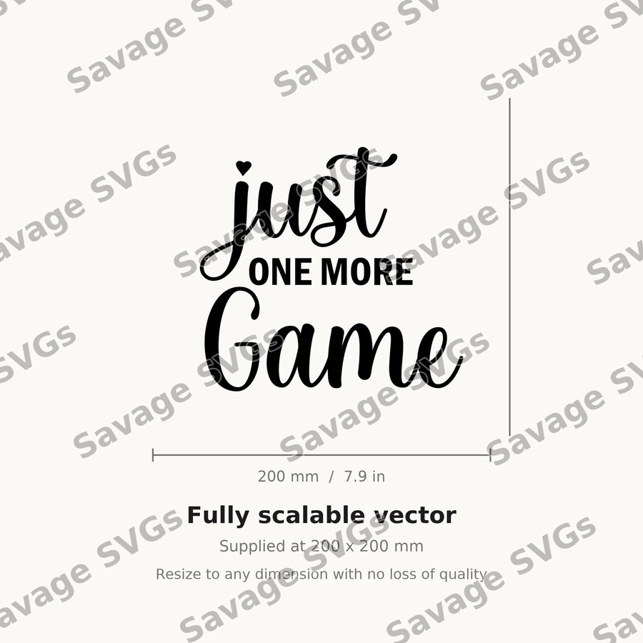 Just One More Game