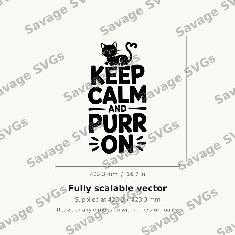Keep Calm And Purr On