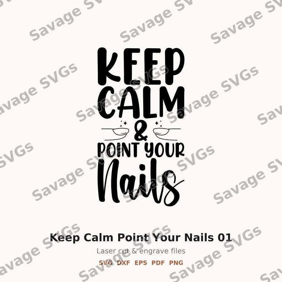 Keep Calm Point Your Nails 01