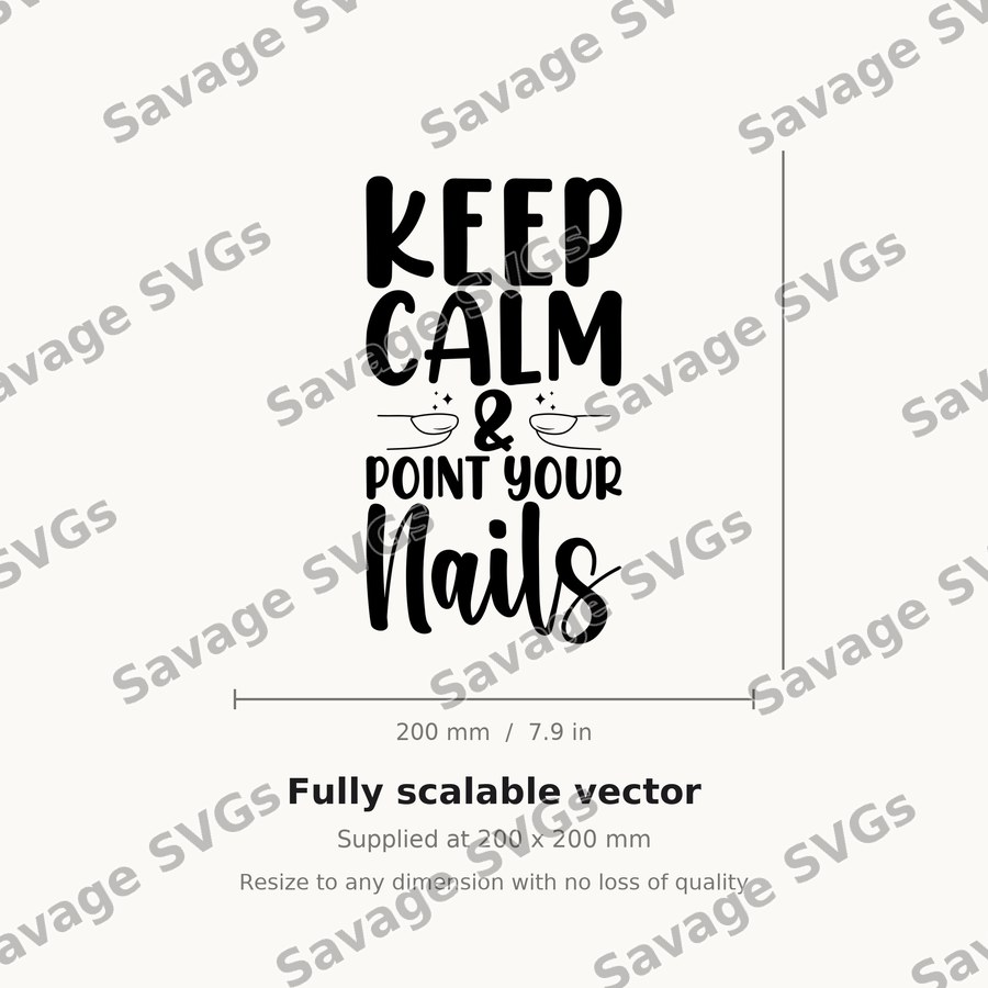 Keep Calm Point Your Nails 01