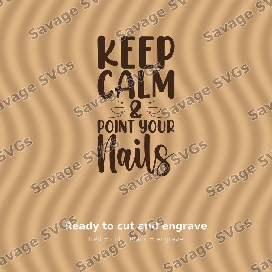 Keep Calm Point Your Nails 01