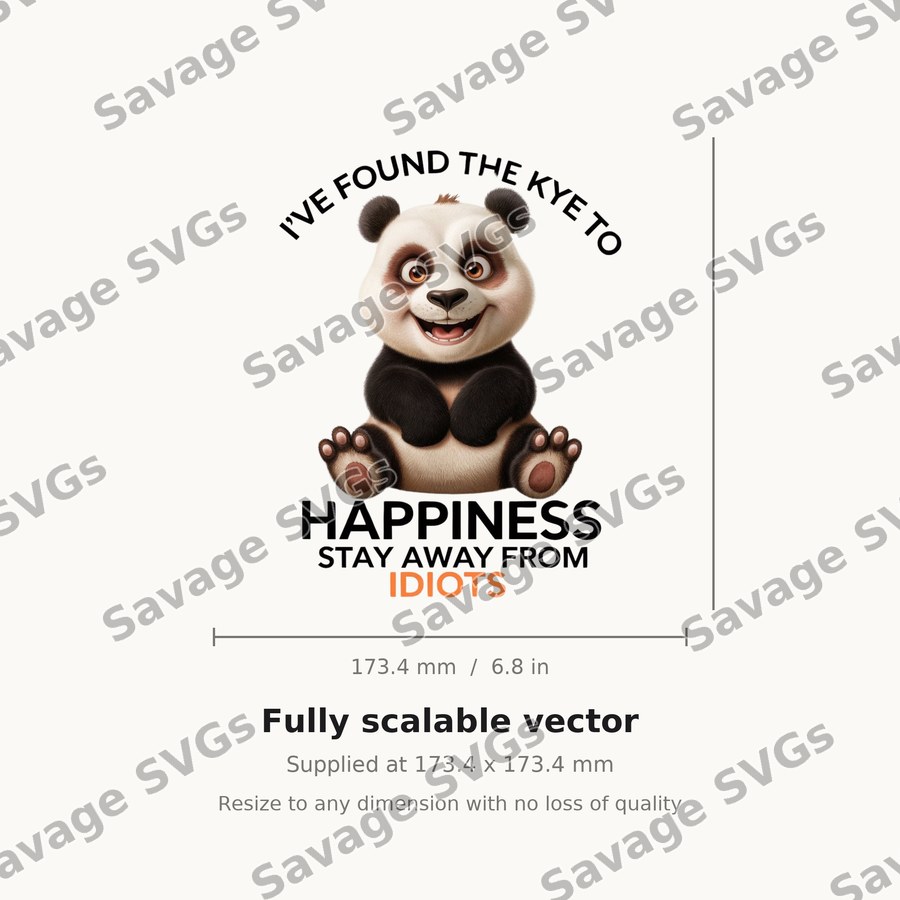 Key to Happiness Panda