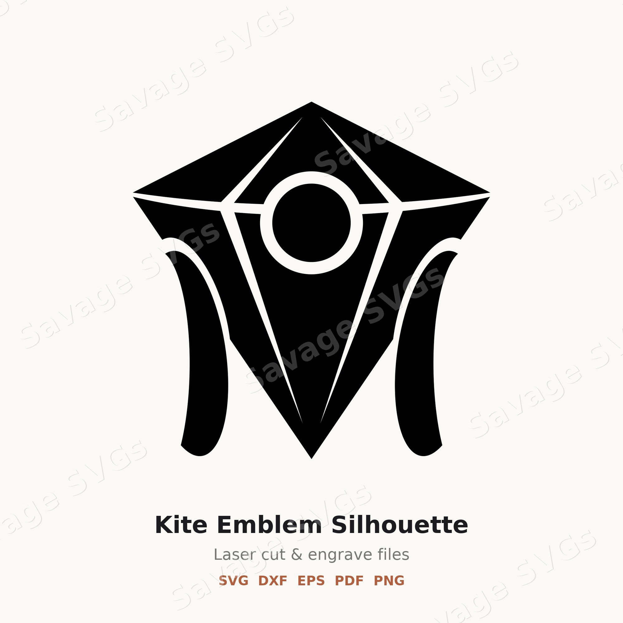 Kite Emblem Silhouette