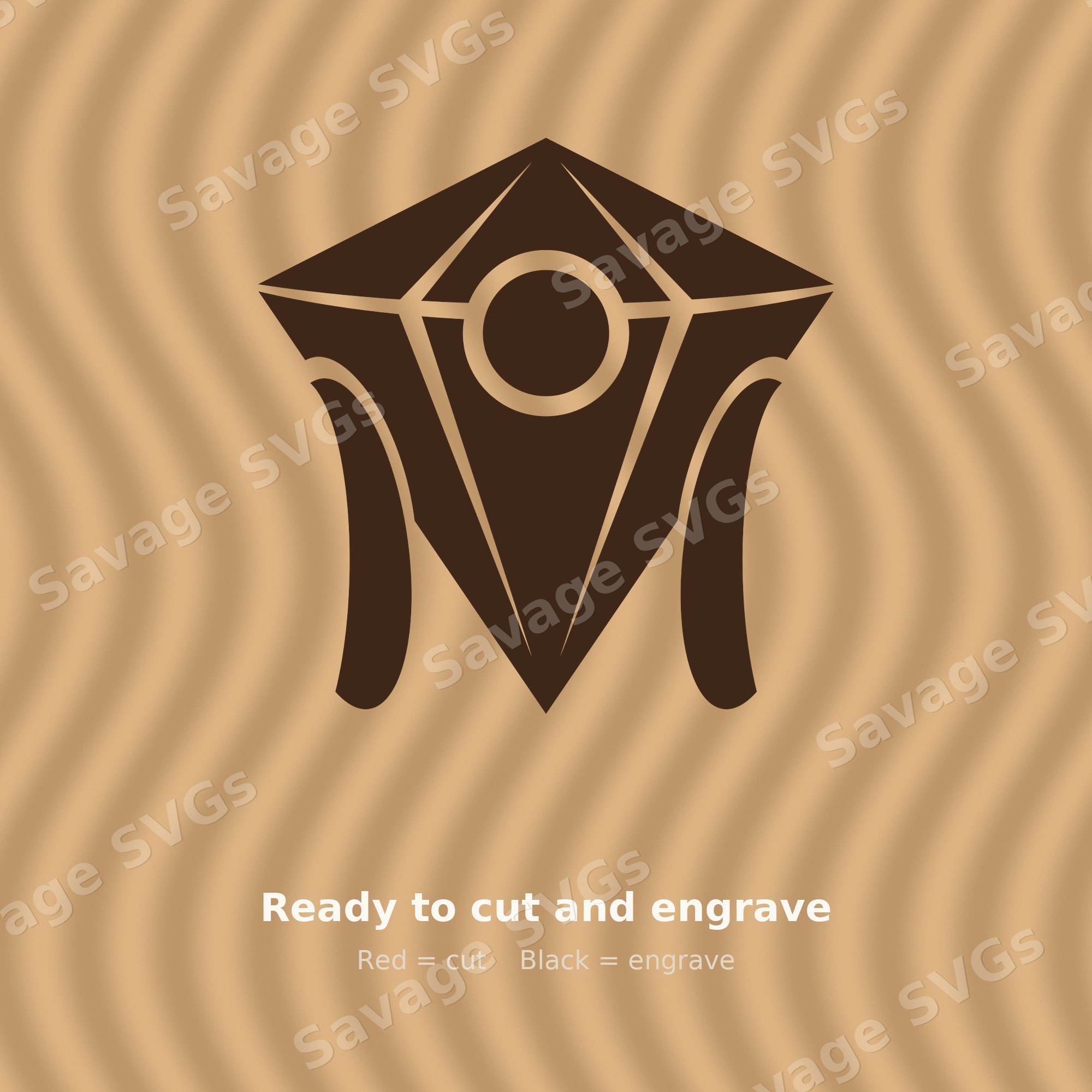 Kite Emblem Silhouette