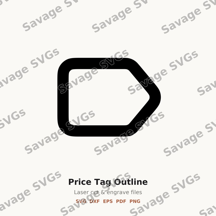Price Tag Outline