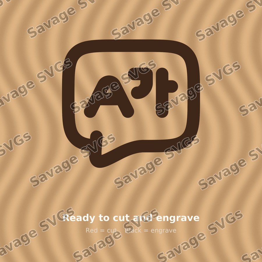 Language Speech Bubble