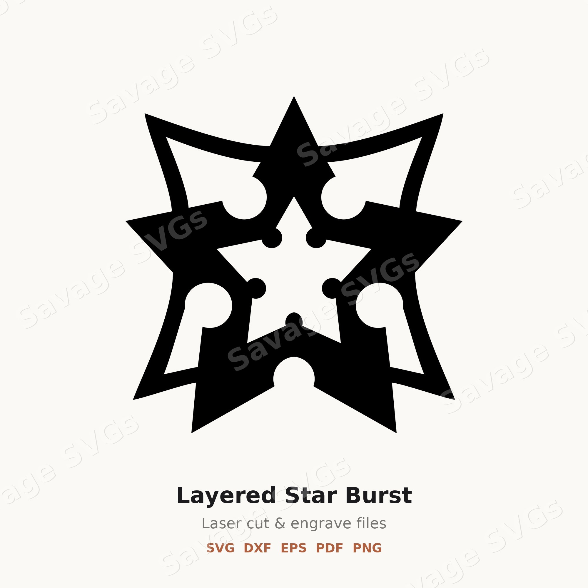 Layered Star Burst