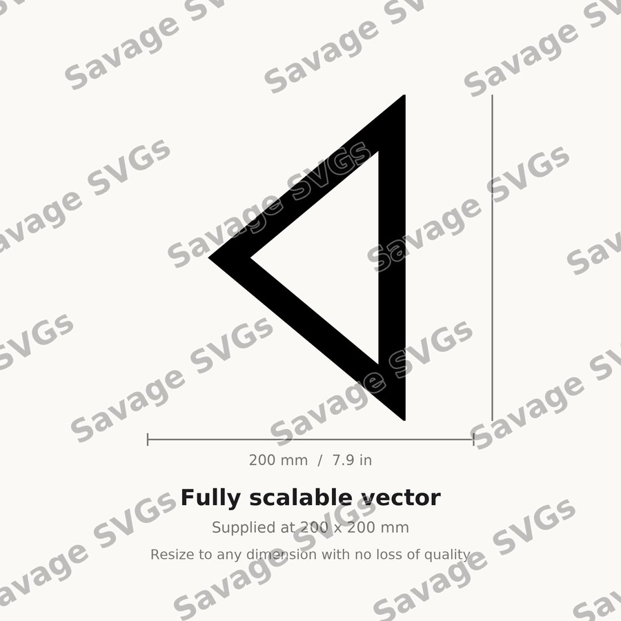 Left Arrow Triangle