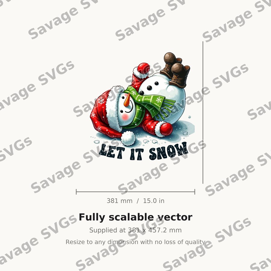 Let It Snow Snowman