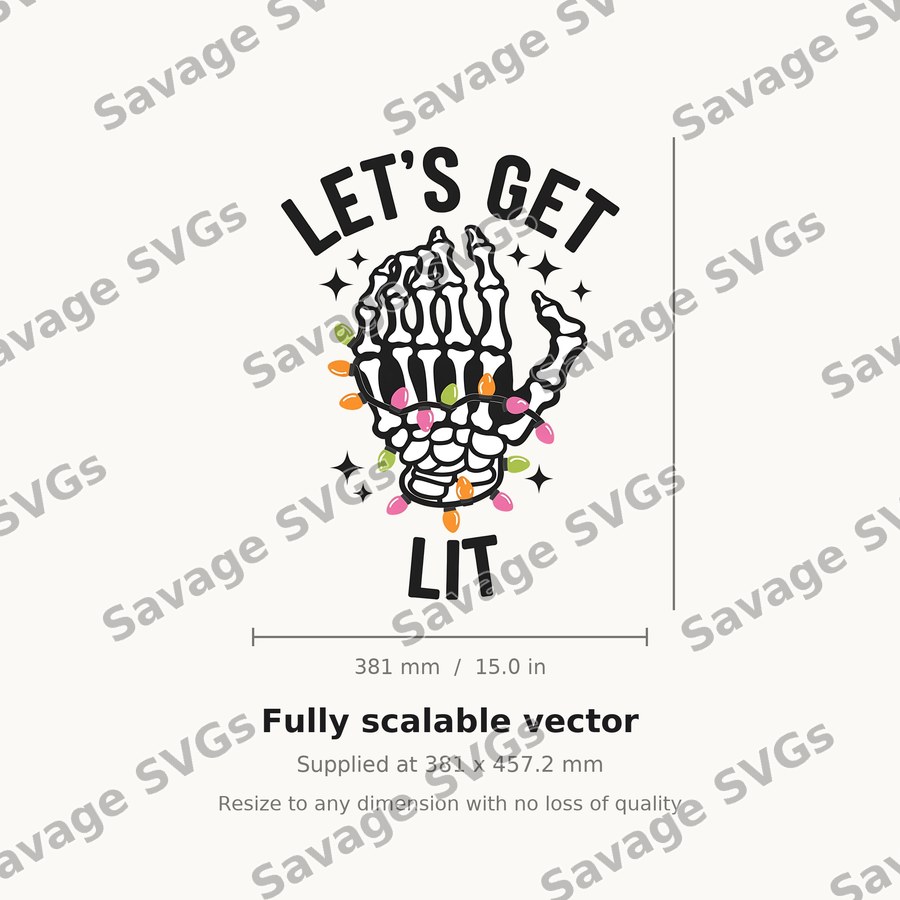 Let's Get Lit Skeleton Hand