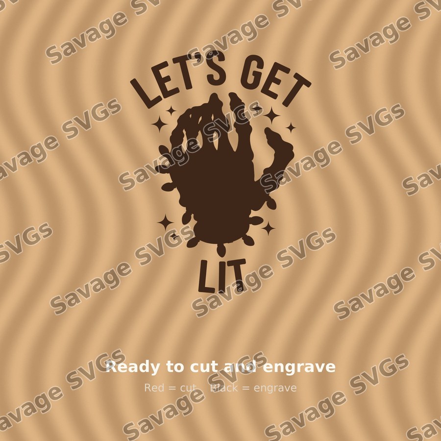 Let's Get Lit Skeleton Hand