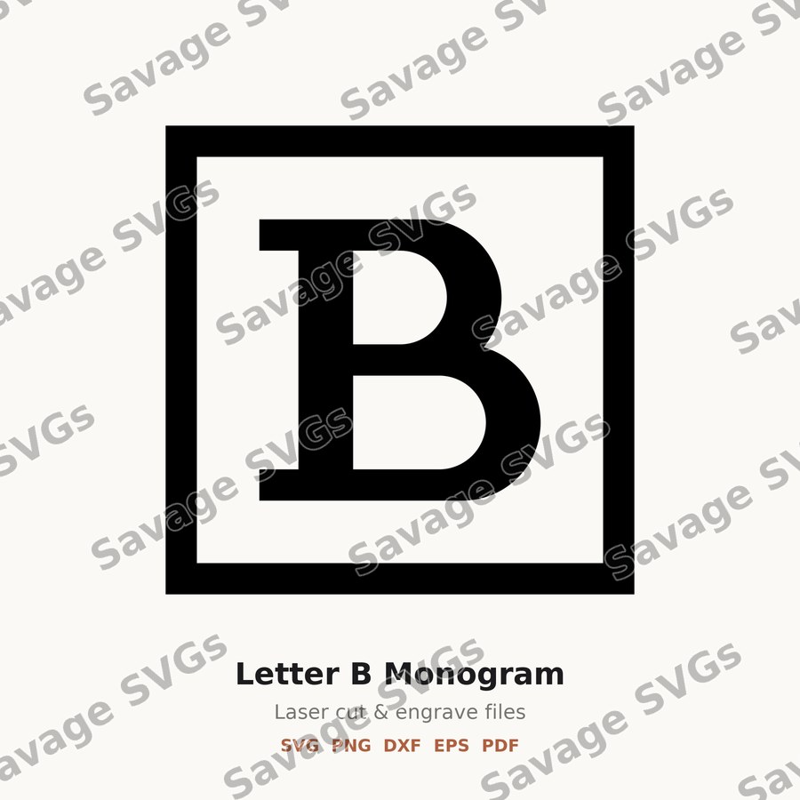 Letter B Monogram