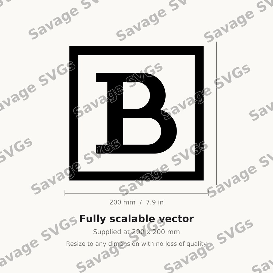 Letter B Monogram