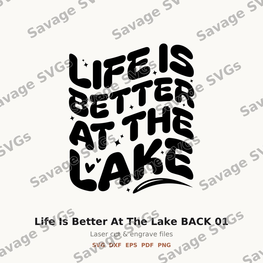 Life Is Better At The Lake BACK 01