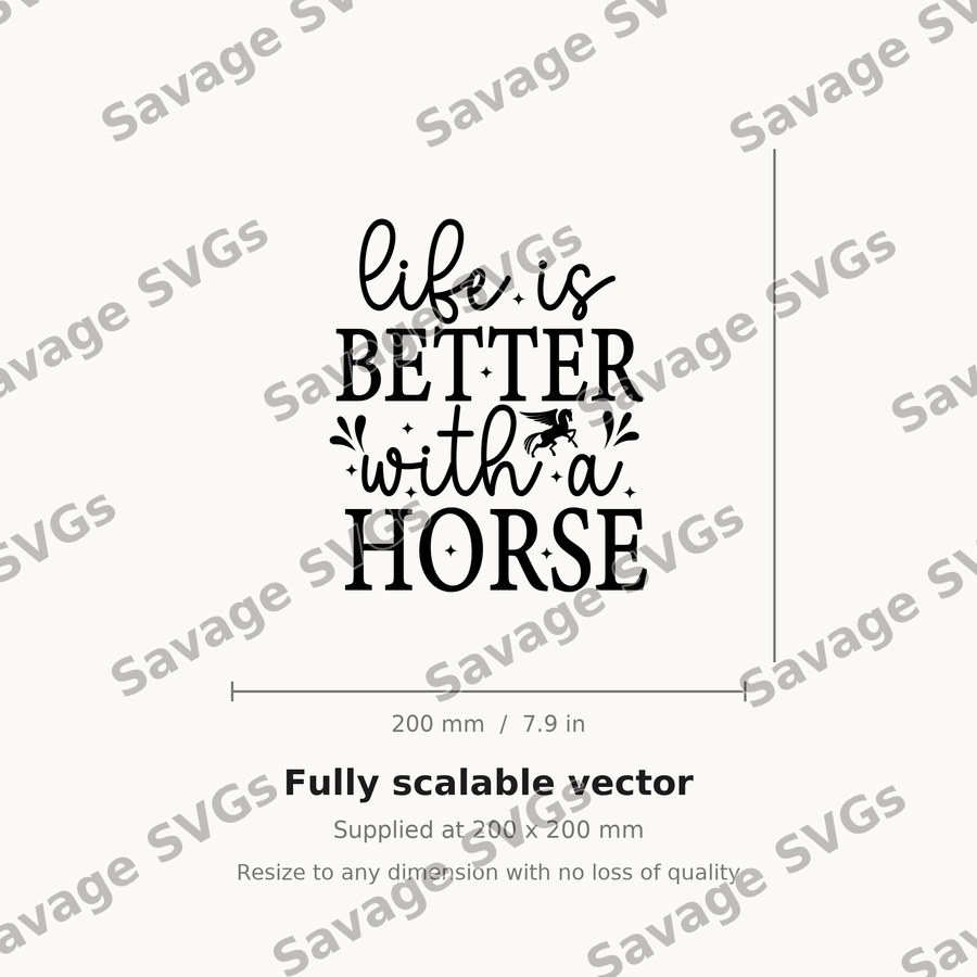 Life Is Better With A Horse