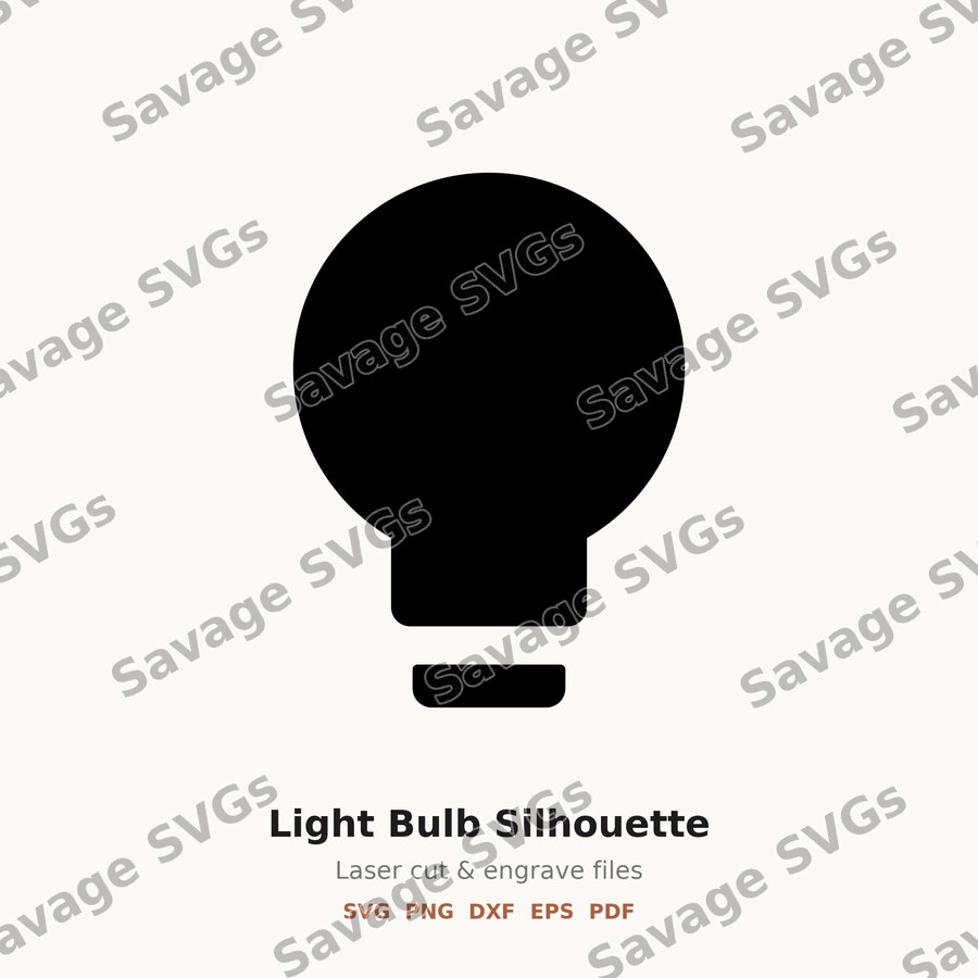 Light Bulb Silhouette