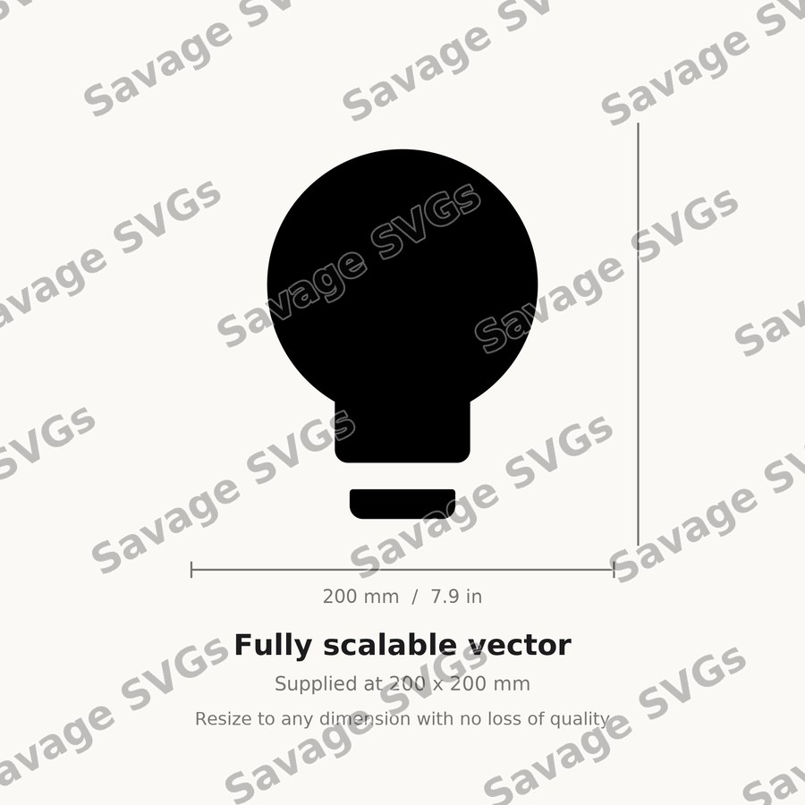 Light Bulb Silhouette