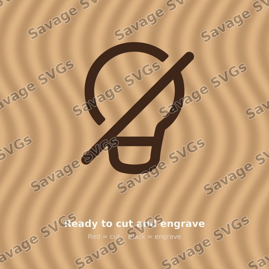 Lightbulb Off Outline